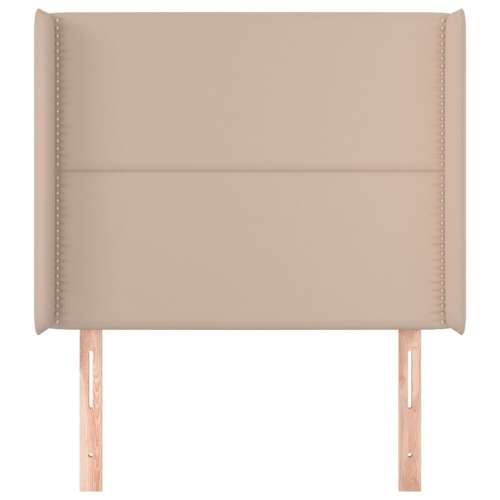 Uzglavlje s ušima boja cappuccina 93x16x118/128 cm umjetna koža - Boja cappuccina 93 x 16 x 118/128 cm 1 Cijena