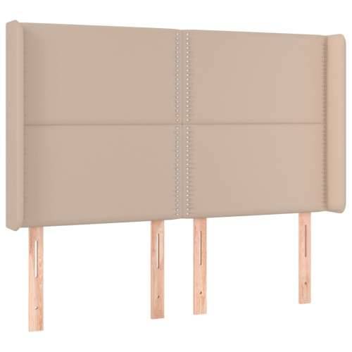 Uzglavlje s ušima boja cappuccina 147x16x118/128cm umjetna koža - Boja cappuccina 147 x 16 x 118/128 cm 1 Cijena
