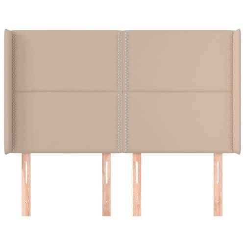 Uzglavlje s ušima boja cappuccina 147x16x118/128cm umjetna koža - Boja cappuccina 147 x 16 x 118/128 cm 1 Cijena