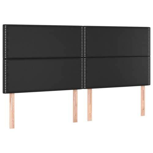 Okvir za krevet s uzglavljem crni 180x200 cm od umjetne kože - Crna 180 x 200 cm Obično s čavlima Cijena