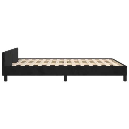 Okvir za krevet bez madraca crni 140x200 cm baršunasti - Crna 140 x 200 cm Blok s kvadratima Cijena