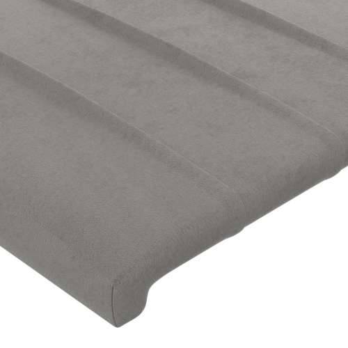 Okvir za krevet bez madraca svjetlosivi 80x200 cm baršunasti - Svjetlosiva 80 x 200 cm Okomite pruge Cijena
