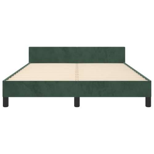 Okvir za krevet bez madraca tamnozeleni 140x190 cm baršunasti - Tamnozelena 140 x 190 cm gumbi Cijena