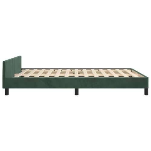 Okvir za krevet bez madraca tamnozeleni 140x190 cm baršunasti - Tamnozelena 140 x 190 cm gumbi Cijena