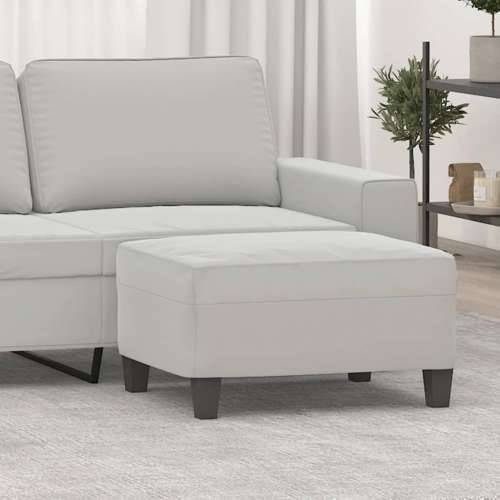 Tabure svjetlosivi 70 x 55 x 41 cm od mikrovlakana - Svjetlosiva 70 x 55 x 41 cm 1 Cijena