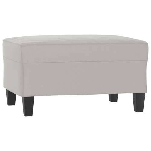 Tabure svjetlosivi 70 x 55 x 41 cm od mikrovlakana - Svjetlosiva 70 x 55 x 41 cm 1 Cijena