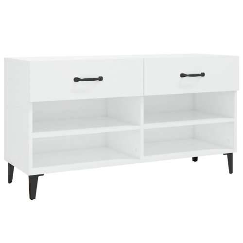 Ormarić za cipele sjajni bijeli 102x35x55 cm konstruirano drvo - Visoko sjajno bijela 1 Cijena