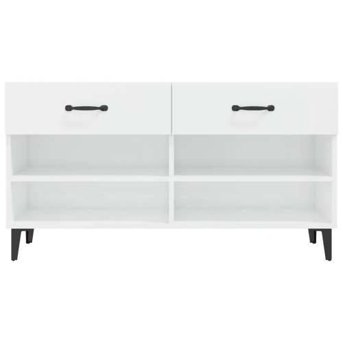 Ormarić za cipele sjajni bijeli 102x35x55 cm konstruirano drvo - Visoko sjajno bijela 1 Cijena
