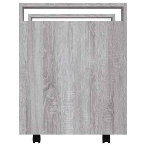Kolica za radni stol boja sivog hrasta 60 x 45 x 60 cm drvena Cijena