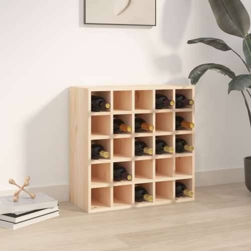 Ormarić za vino 56 x 25x 56 cm od masivne borovine - Prirodna 56 x 25 x 56 cm 1 s 25 rupa Cijena