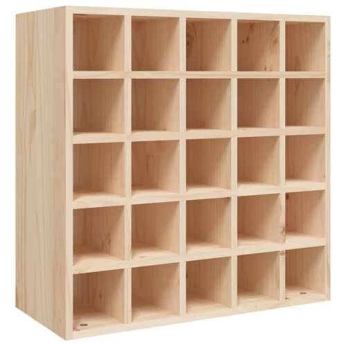 Ormarić za vino 56 x 25x 56 cm od masivne borovine - Prirodna 56 x 25 x 56 cm 1 s 25 rupa Cijena