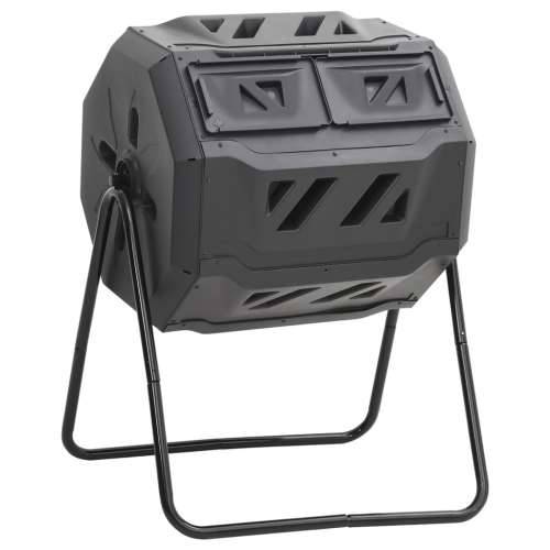 Vrtna posuda za kompost crna 73 x 64 x 95 cm 160 L Cijena