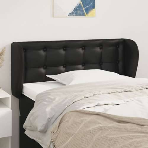 Uzglavlje s ušima crno 103x23x78/88 cm od umjetne kože - Crna 103 x 23 x 78/88 cm 1 Cijena