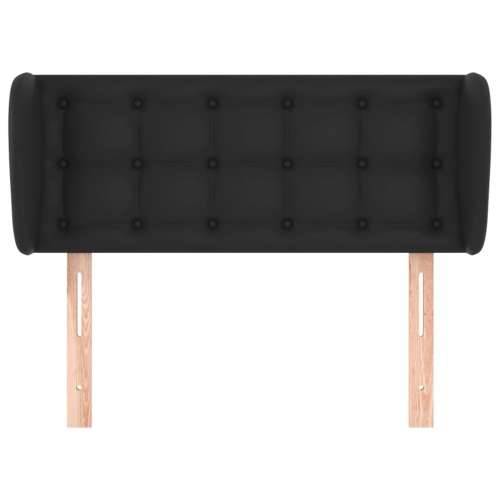 Uzglavlje s ušima crno 103x23x78/88 cm od umjetne kože - Crna 103 x 23 x 78/88 cm 1 Cijena