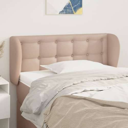 Uzglavlje s ušima boja cappuccina 103x23x78/88 cm umjetna koža - Boja cappuccina 103 x 23 x 78/88 cm 1 Cijena