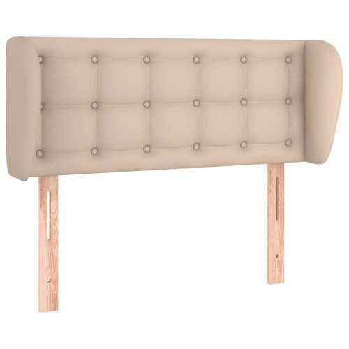 Uzglavlje s ušima boja cappuccina 103x23x78/88 cm umjetna koža - Boja cappuccina 103 x 23 x 78/88 cm 1 Cijena