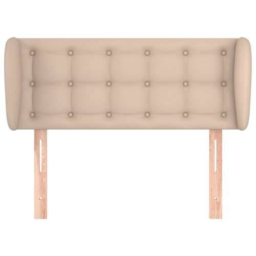 Uzglavlje s ušima boja cappuccina 103x23x78/88 cm umjetna koža - Boja cappuccina 103 x 23 x 78/88 cm 1 Cijena