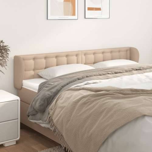Uzglavlje s ušima boja cappuccina 163x23x78/88 cm umjetna koža - Boja cappuccina 163 x 23 x 78/88 cm 1 Cijena