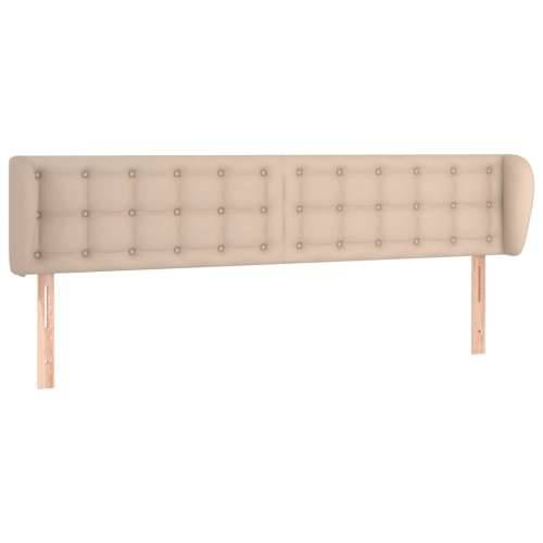 Uzglavlje s ušima boja cappuccina 163x23x78/88 cm umjetna koža - Boja cappuccina 163 x 23 x 78/88 cm 1 Cijena