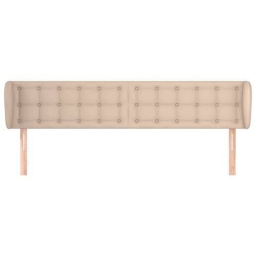 Uzglavlje s ušima boja cappuccina 163x23x78/88 cm umjetna koža - Boja cappuccina 163 x 23 x 78/88 cm 1 Cijena