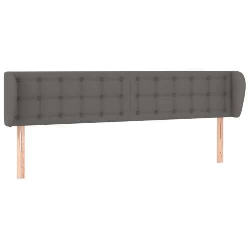 Uzglavlje s ušima sivo 183x23x78/88 cm od umjetne kože - Siva 183 x 23 x 78/88 cm 1 Cijena