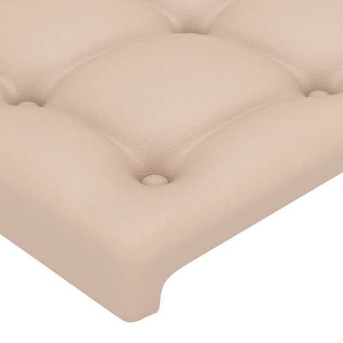 Uzglavlje s ušima boja cappuccina 183x23x78/88 cm umjetna koža - Boja cappuccina 183 x 23 x 78/88 cm 1 Cijena