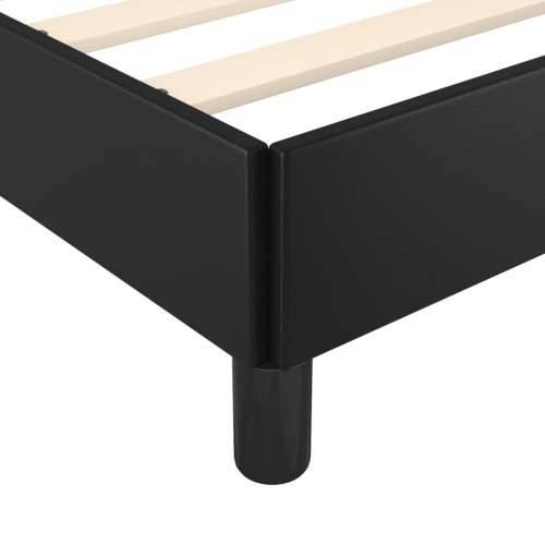 Okvir za krevet s uzglavljem crni 80 x 200 cm od umjetne kože - Crna 80 x 200 cm gumbi Cijena