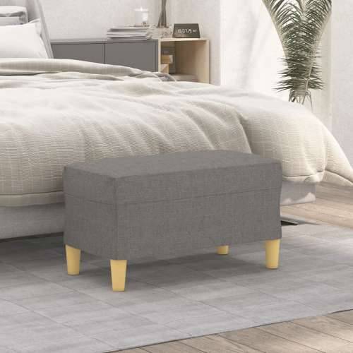 Klupa tamnosiva 70 x 35 x 41 cm od tkanine - Tamno siva 70 x 35 x 41 cm Cijena