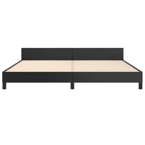 Okvir za krevet s uzglavljem crni 200x200 cm od umjetne kože - Crna 200 x 200 cm gumbi Cijena