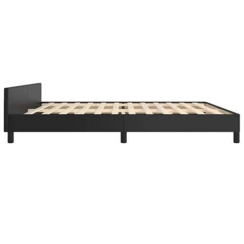 Okvir za krevet s uzglavljem crni 200x200 cm od umjetne kože - Crna 200 x 200 cm gumbi Cijena