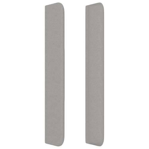 Uzglavlje s ušima svjetlosivo 203x16x118/128 cm od tkanine - Svjetlosiva 203 x 16 x 118/128 cm 1 Cijena