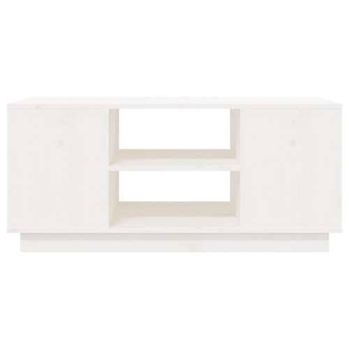 Stolić za kavu bijeli 90 x 49 x 40,5 cm od masivne borovine - Bijela 1 Cijena