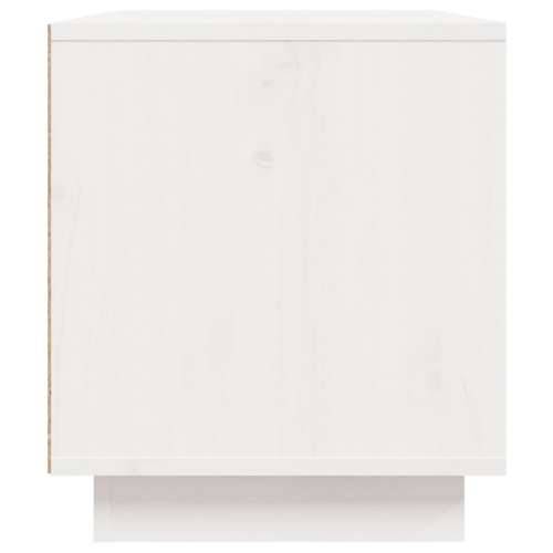 TV ormarić bijeli 80 x 35 x 40,5 cm od masivne borovine - Bijela 1 Cijena
