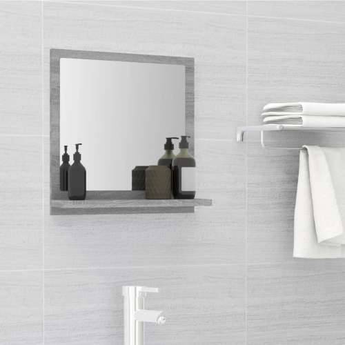 Kupaonsko ogledalo boja sivog hrasta 40 x 10,5x 37 cm drveno - Sivi hrast sonoma 40 x 10.5 x 37 cm 1 Cijena