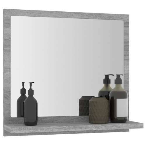 Kupaonsko ogledalo boja sivog hrasta 40 x 10,5x 37 cm drveno - Sivi hrast sonoma 40 x 10.5 x 37 cm 1 Cijena