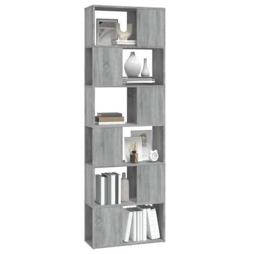Ormarić za knjige / pregrada siva boja hrasta 60 x 24 x 186 cm - Sivi hrast sonoma 1 60 x 24 x 186 cm Cijena