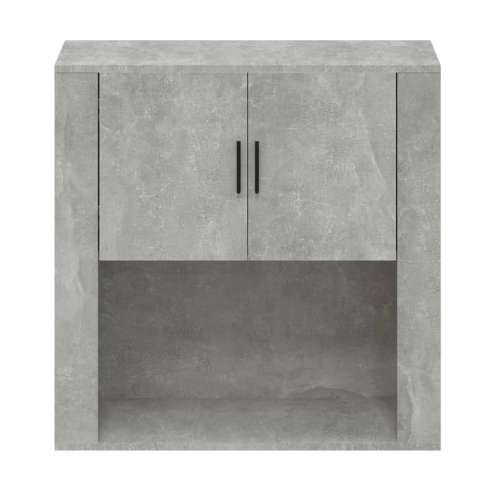 Zidni ormarić siva boja betona 80x33x80 cm konstruirano drvo Cijena