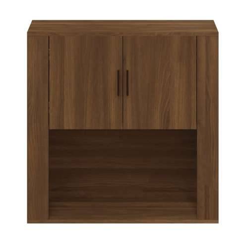 Zidni ormarić boja smeđeg hrasta 80x33x80 cm konstruirano drvo Cijena