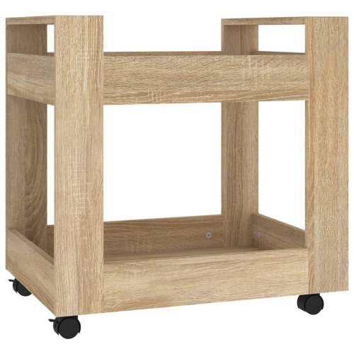 Kolica za radni stol boja hrasta 60x45x60 cm konstruirano drvo - sonoma hrast Cijena