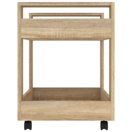 Kolica za radni stol boja hrasta 60x45x60 cm konstruirano drvo - sonoma hrast Cijena