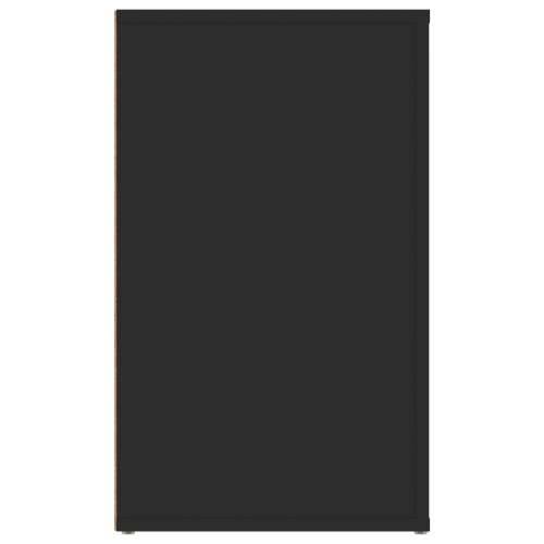 Noćni ormarić crni 50 x 36 x 60 cm od konstruiranog drva - Crna 1 Cijena