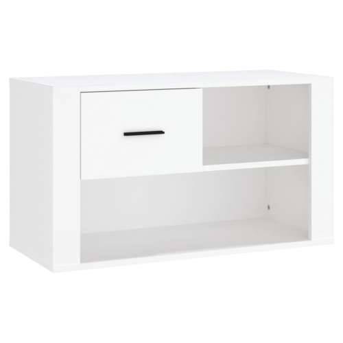 Ormarić za cipele bijeli 80 x 35 x 45 cm od konstruiranog drva - Bijela 1 Cijena