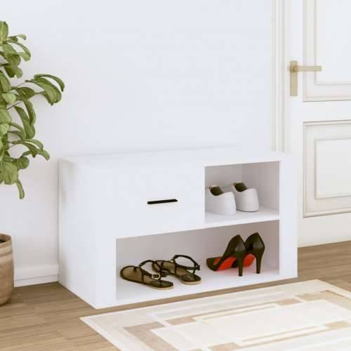 Ormarić za cipele bijeli 80 x 35 x 45 cm od konstruiranog drva - Bijela 1 Cijena