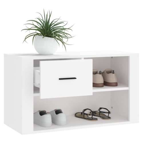 Ormarić za cipele bijeli 80 x 35 x 45 cm od konstruiranog drva - Bijela 1 Cijena
