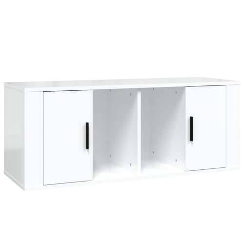 TV ormarić sjajni bijeli 100 x 35 x 40 cm od konstruiranog drva - Visoko sjajno bijela 1 Cijena