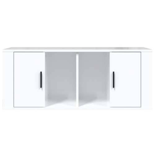 TV ormarić sjajni bijeli 100 x 35 x 40 cm od konstruiranog drva - Visoko sjajno bijela 1 Cijena