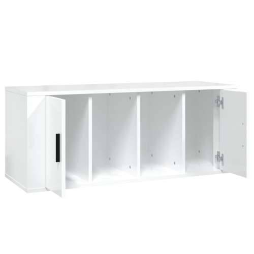 TV ormarić sjajni bijeli 100 x 35 x 40 cm od konstruiranog drva - Visoko sjajno bijela 1 Cijena