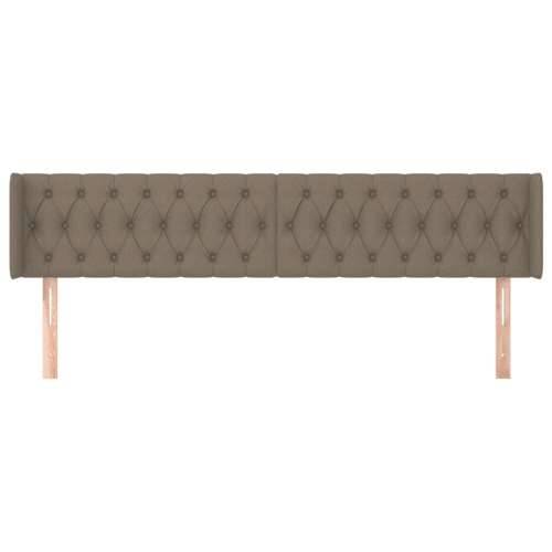 Uzglavlje s ušima smeđesivo 183x16x78/88 cm od tkanine - Sivo-smeđa 183 x 16 x 78/88 cm 1 Cijena