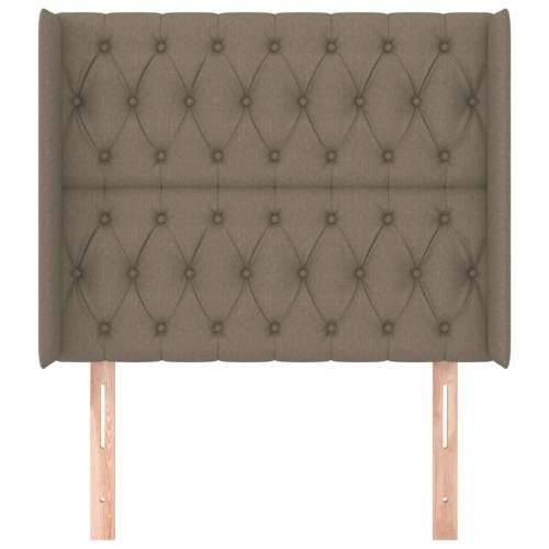 Uzglavlje s ušima smeđesivo 93x16x118/128 cm od tkanine - Sivo-smeđa 93 x 16 x 118/128 cm 1 Cijena