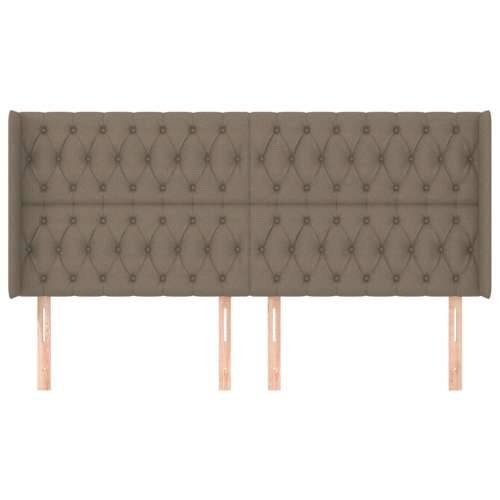 Uzglavlje s ušima smeđesivo 183x16x118/128 cm od tkanine - Sivo-smeđa 183 x 16 x 118/128 cm 1 Cijena
